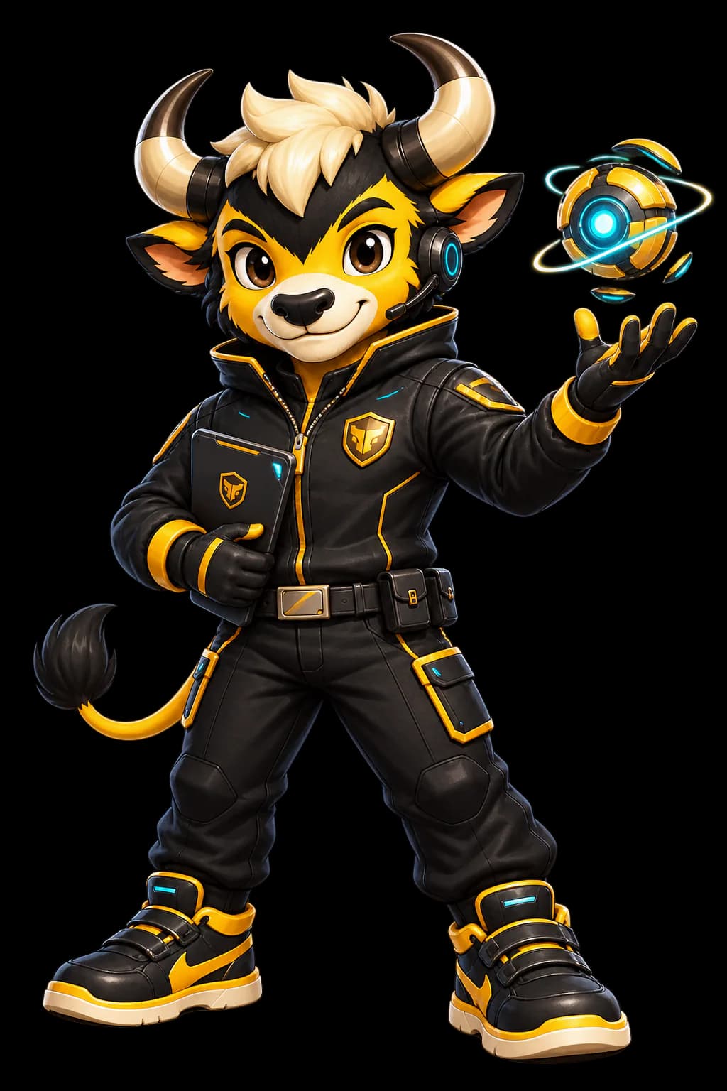 Commander Byte, ketua Seladang Cyber Squad, memberi semangat kepada murid
